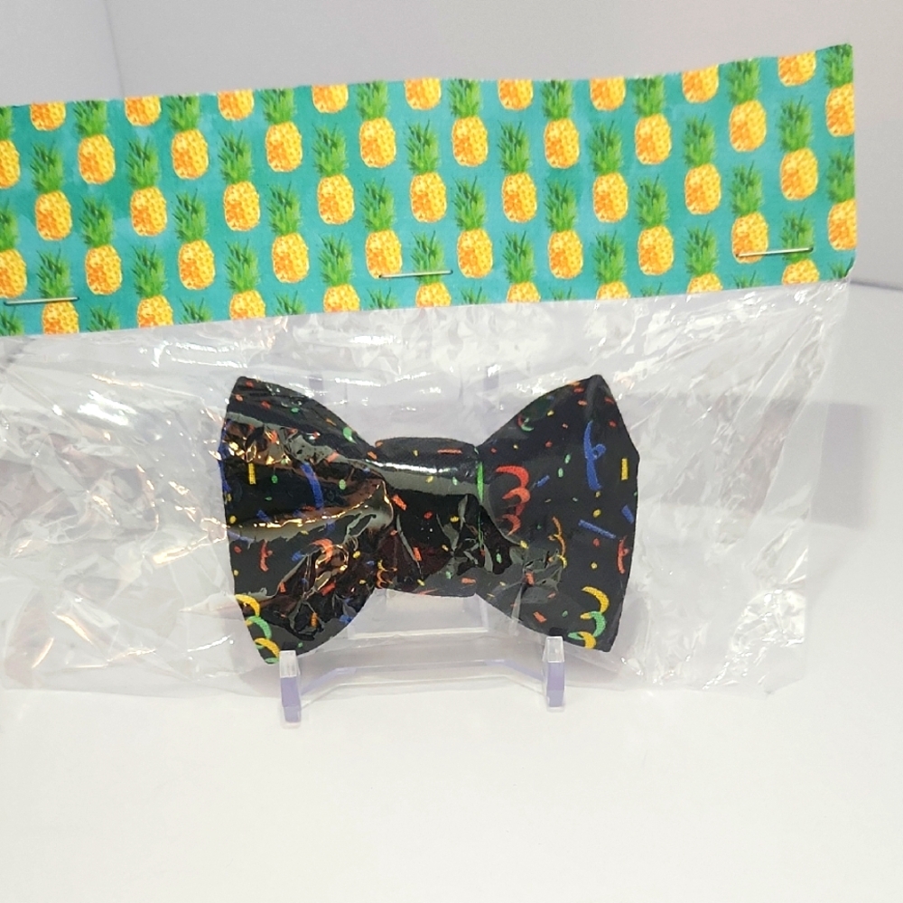 Dog/cat Black Colorful Bow Tie
